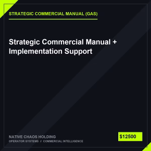 Strategic Commercial Manual + Implementation Support