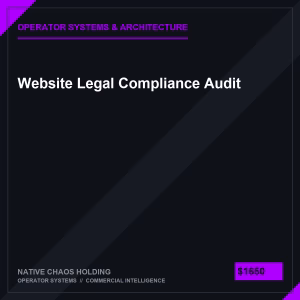 Website Legal Compliance Audit