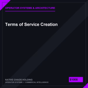 Terms of Service Creation