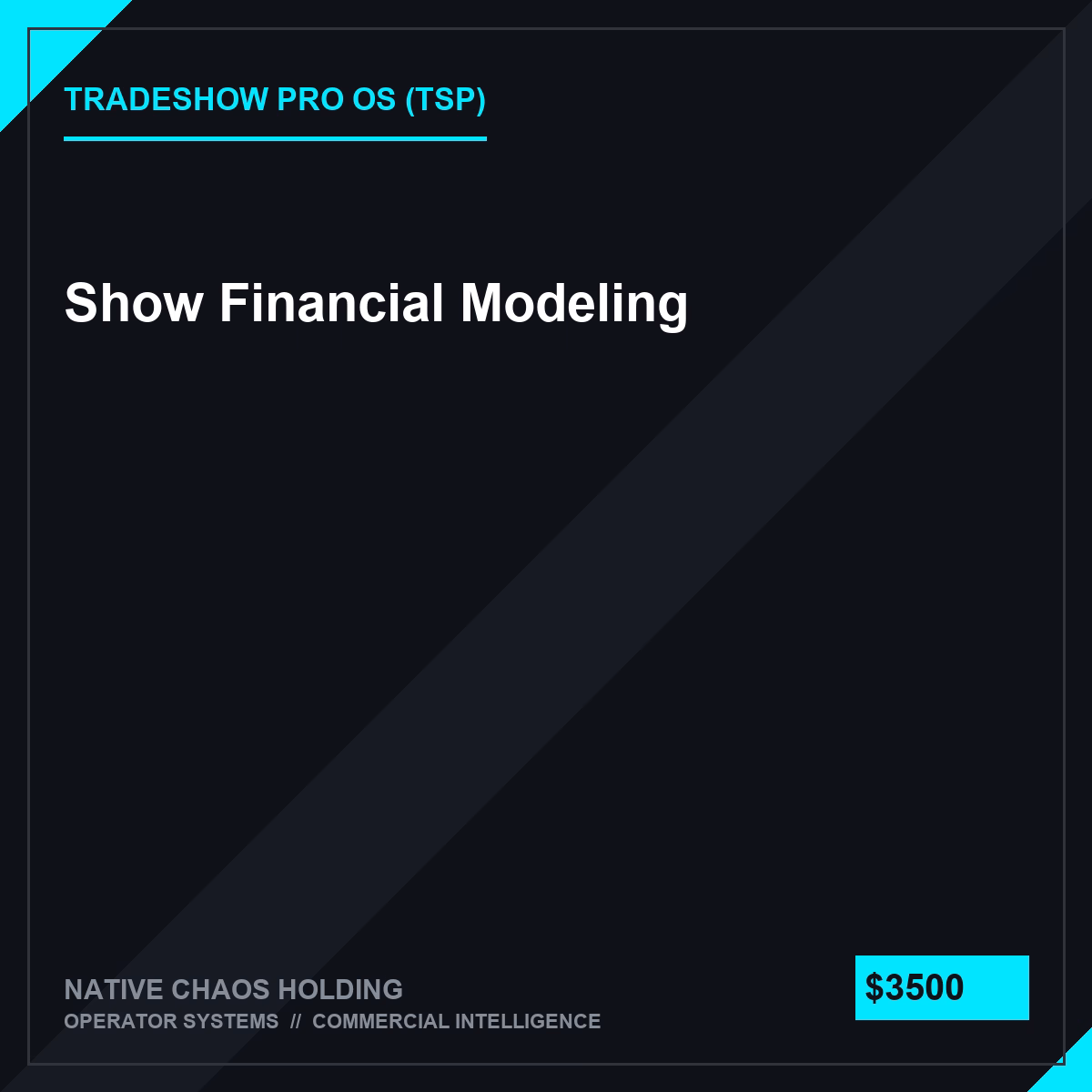 Show Financial Modeling