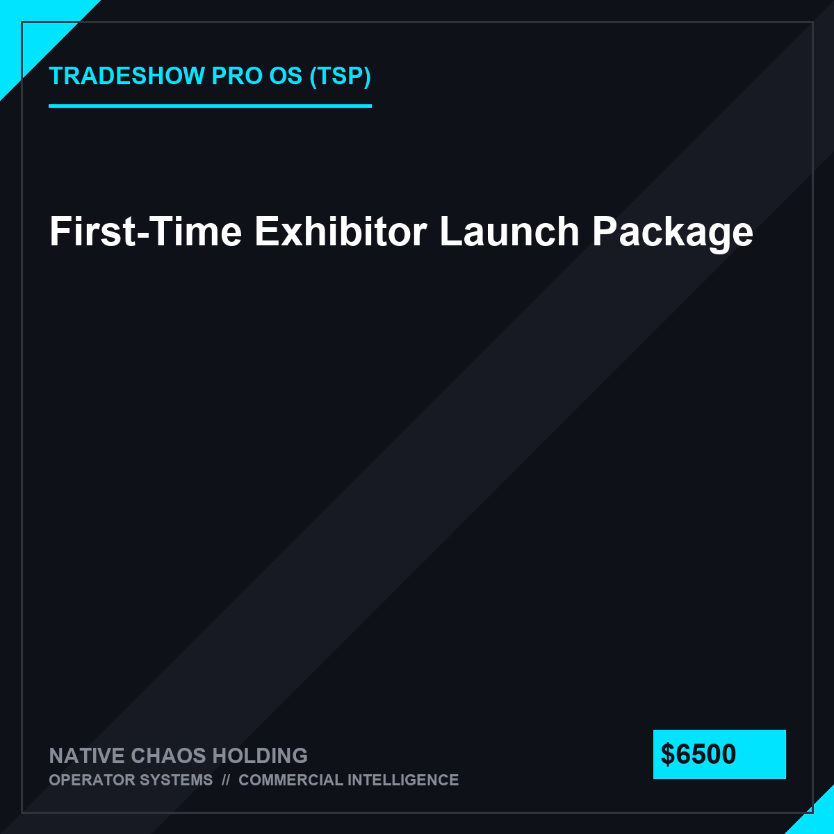 First-Time Exhibitor Launch Package
