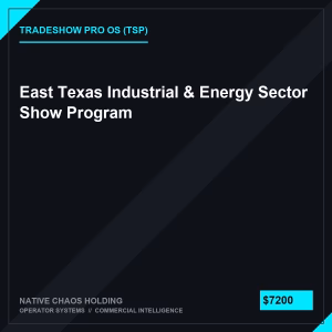 East Texas Industrial & Energy Sector Show Program