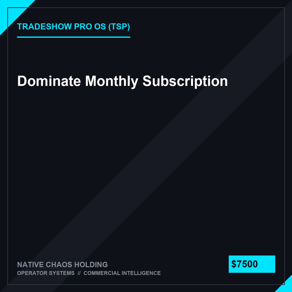 Dominate Monthly Subscription